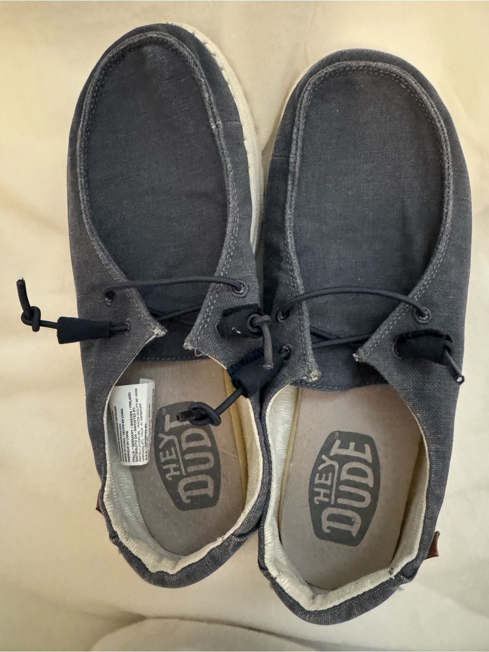 Hey Dude Men's Slip-On Loafers in Charcoal